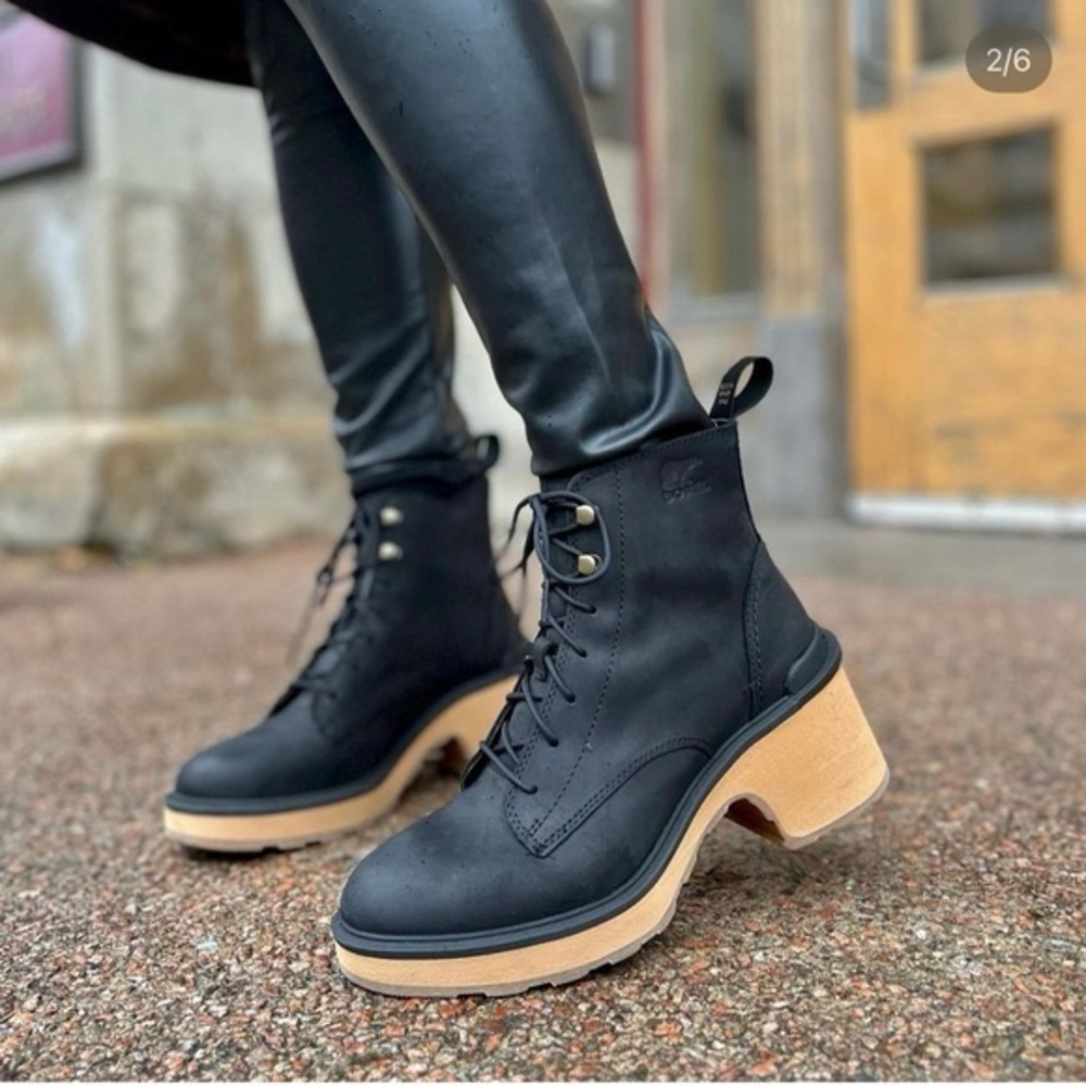Sorel Women's Hi-Line Lace-Up Lug Combat Boots - Picture 6 of 12